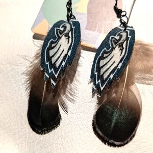 Handmade Custom Eagles Earrings